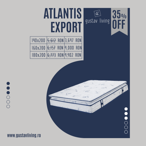 Saltea Bien Dormir Atlantis, ortopedica, spuma memory, arcuri pocket spring